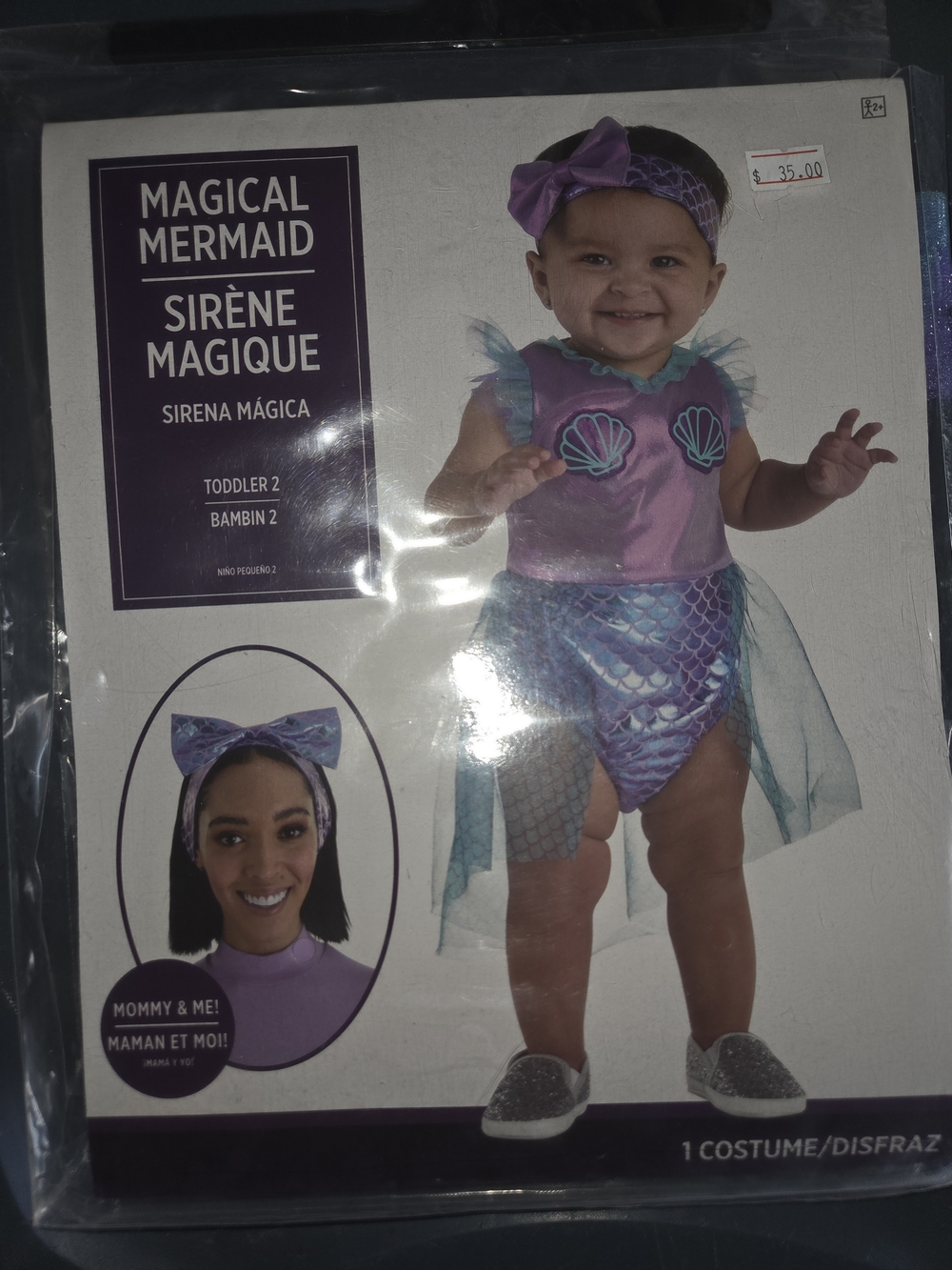 Magical Mermaid Toddler Costume - Purple